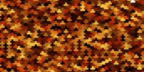 Fototapeta premium Dark Orange vector backdrop with rectangles. Illustration with a set of gradient rectangles. Best design for your ad, poster, banner.