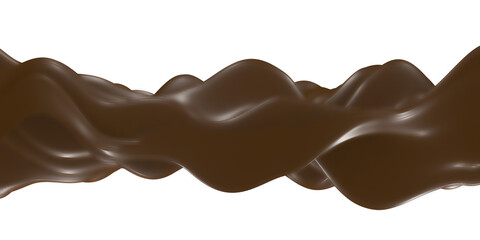 Melted choco mass. Chocolate waves background