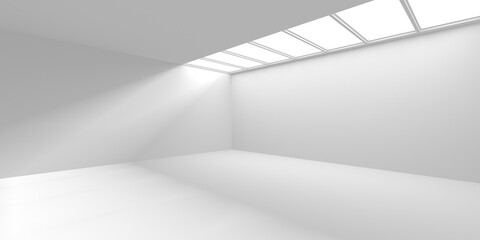 Abstract White Architecture Design Concept