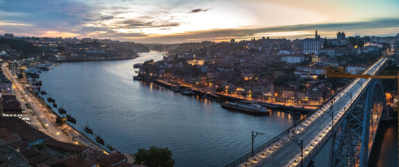 Panorama gaia, ribeira e ponte dom luis I