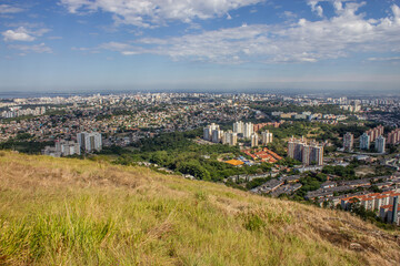 Naklejka premium Porto Alegre city from Morro Santana mountain