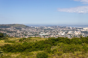 Porto Alegre city from Morro Santana mountain