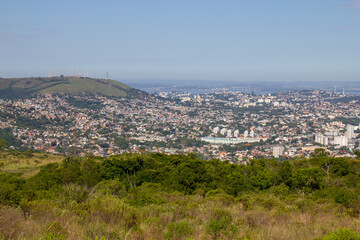 Porto Alegre city from Morro Santana mountain