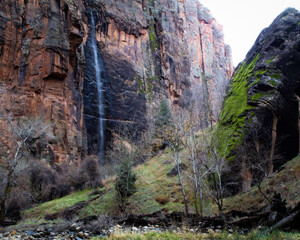 Waterfall in Zion National Park
