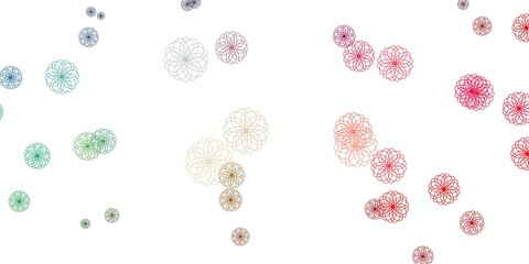 Light Green, Red vector template with circles.