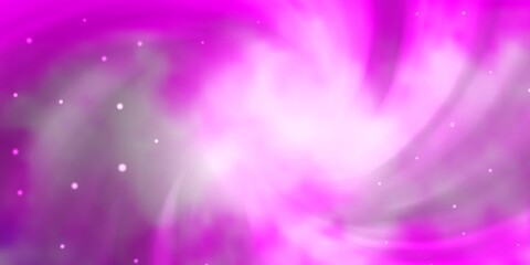 Obraz premium Light Pink vector layout with bright stars. Colorful illustration in abstract style with gradient stars. Best design for your ad, poster, banner.