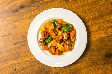 酢豚　Chinese food sweet and sour pork