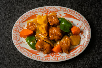 酢豚　Chinese food sweet and sour pork