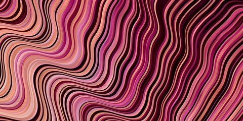 Light Pink vector pattern with wry lines. Colorful abstract illustration with gradient curves. Pattern for booklets, leaflets.