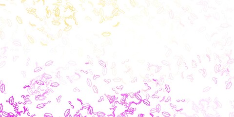 Obraz premium Light Pink, Yellow vector texture with women's rights symbols.
