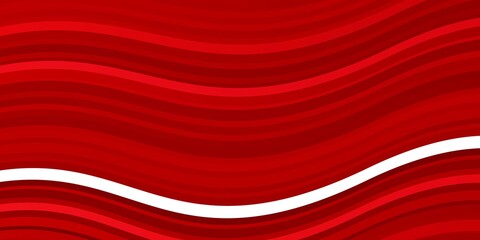 Light Red vector background with bent lines. Colorful illustration in abstract style with bent lines. Pattern for websites, landing pages.