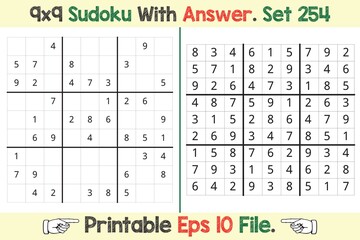 Advance Sudoku Puzzle Games Easy to Hard with Answer