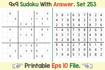 Advance Sudoku Puzzle Games Easy to Hard with Answer