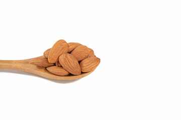 almond on spoon