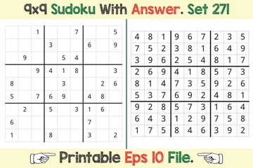 Advance Sudoku Puzzle Games Easy to Hard with Answer