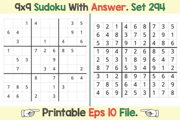 Advance Sudoku Puzzle Games Easy to Hard with Answer