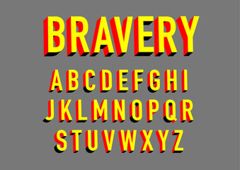 2d typography design vector