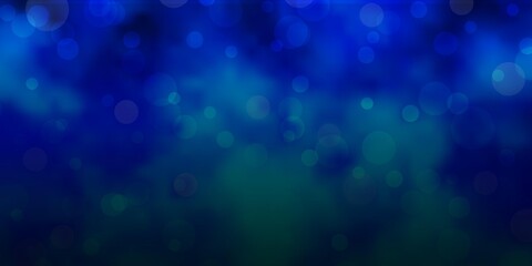 Light BLUE vector background with spots. Glitter abstract illustration with colorful drops. Pattern for business ads.