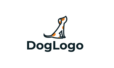 Dog Logo can for Pet Clinic, Veterinary, Pet care, Pet Shop - Dog Shop - Dog Community - DOg LOvers with modern design, fresh concept, blue color, and vector EPS 10