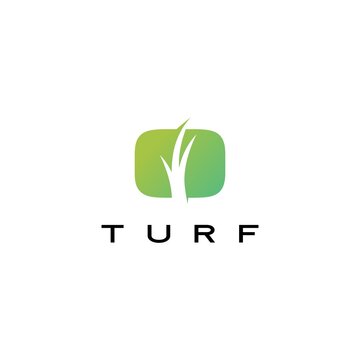turf logo vector icon illustration