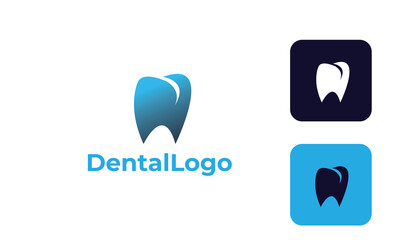 dental care logo can for dental clinic , dental health , tooth logo -tooth medical - doctor tooth - symbol tooth -dentists logo with modern design , fresh concept ,blue color and vector EPS 10