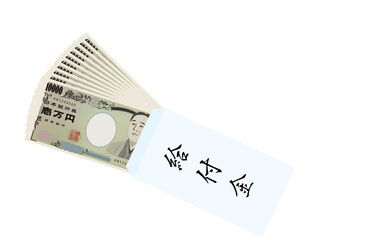 特別定額給付金のイメージ、封筒に入った10万円