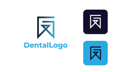 dental care logo can for dental clinic , dental health , tooth logo -tooth medical - doctor tooth - symbol tooth -dentists logo with modern design , fresh concept ,blue color and vector EPS 10