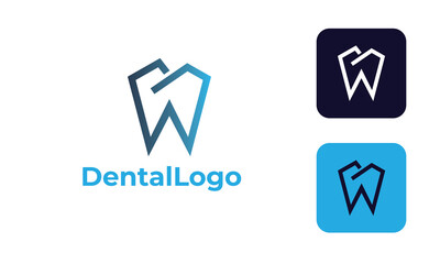 dental care logo can for dental clinic , dental health , tooth logo -tooth medical - doctor tooth - symbol tooth -dentists logo with modern design , fresh concept ,blue color and vector EPS 10
