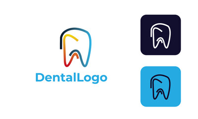 dental care logo can for dental clinic , dental health , tooth logo -tooth medical - doctor tooth - symbol tooth -dentists logo with modern design , fresh concept ,blue color and vector EPS 10