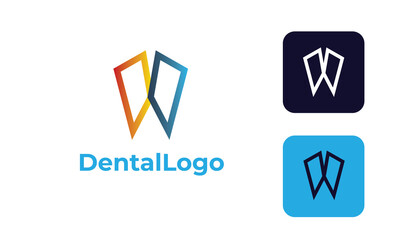 dental care logo can for dental clinic , dental health , tooth logo -tooth medical - doctor tooth - symbol tooth -dentists logo with modern design , fresh concept ,blue color and vector EPS 10