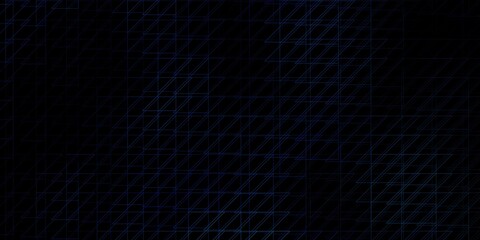 Dark BLUE vector layout with lines. Geometric abstract illustration with blurred lines. Pattern for websites, landing pages.