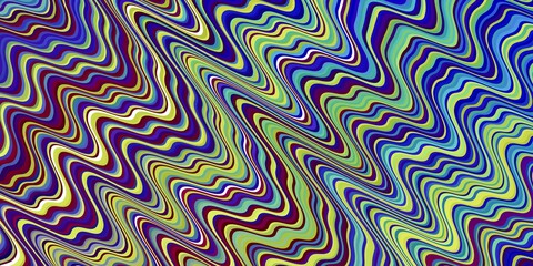 Light Multicolor vector pattern with lines. Colorful geometric sample with gradient curves.  Pattern for business booklets, leaflets