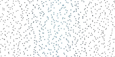 Dark BLUE vector background with colorful stars. Colorful illustration with abstract gradient stars. Pattern for new year ad, booklets.