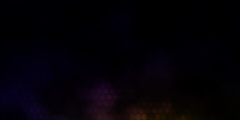 Dark Multicolor vector background with bubbles. Abstract decorative design in gradient style with bubbles. Pattern for websites.