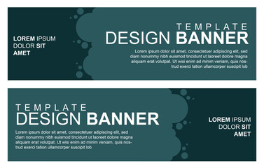 Vector abstract design banner web template.