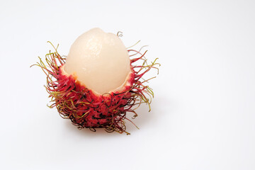 rambutan isolated on the white background