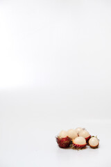 rambutan isolated on the white background