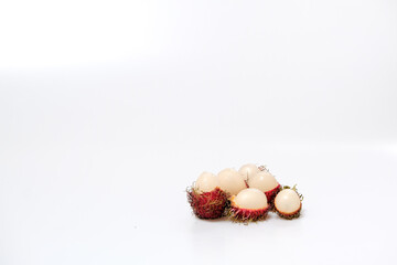 rambutan isolated on the white background