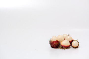 rambutan isolated on the white background