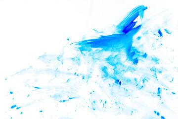 Abstract blue watercolor on the background