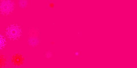 Light Pink, Yellow vector texture with memphis shapes.