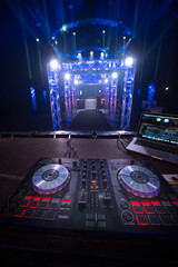 DJ mixing console