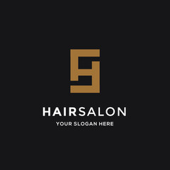 creative letter HS logo vector design for any related business