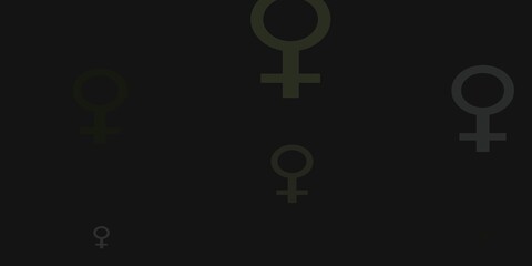 Light Gray vector template with businesswoman signs.