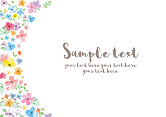 花_カラフル_フレーム_水彩02