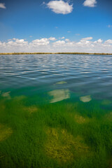 lake and blue sky
