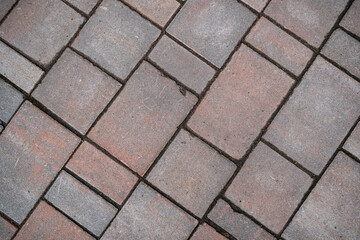 Background image of neatly laid paving tiles for the exterior