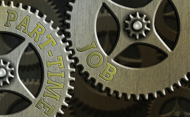 Word writing text Part time Job. Business photo showcasing employment marked by working less than 40 hours in a week