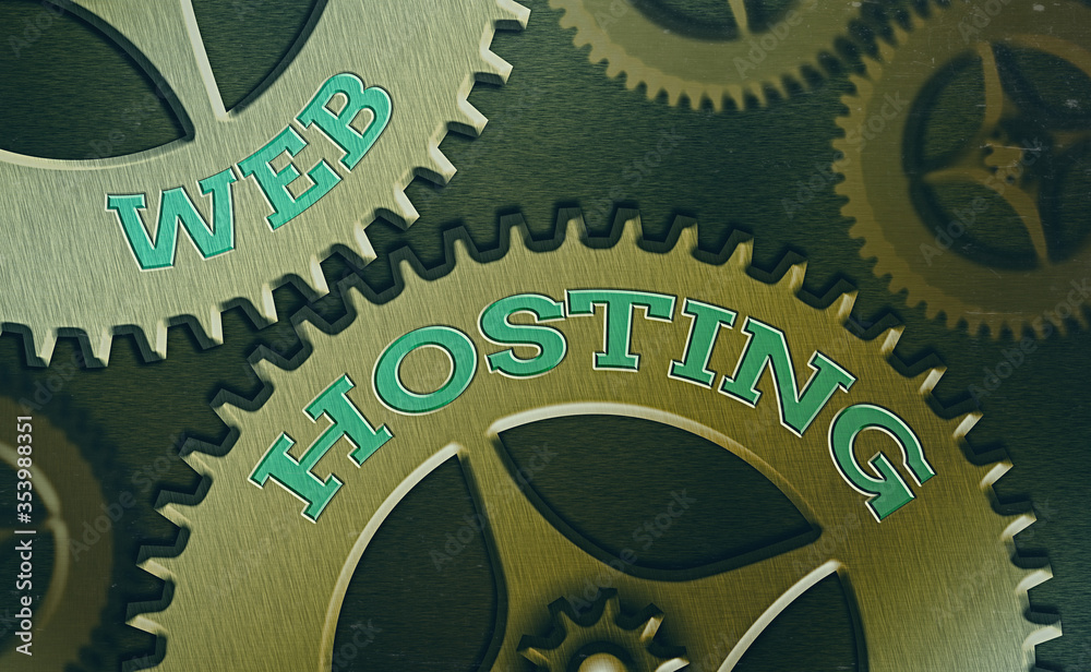 Poster handwriting text writing web hosting. conceptual photo business allowing access to a server to store