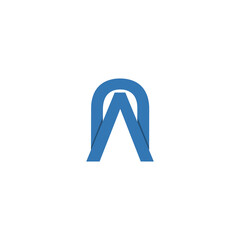 LETTER A SIMPLE LOGO VECTOR FLAT COLOR DESIGN